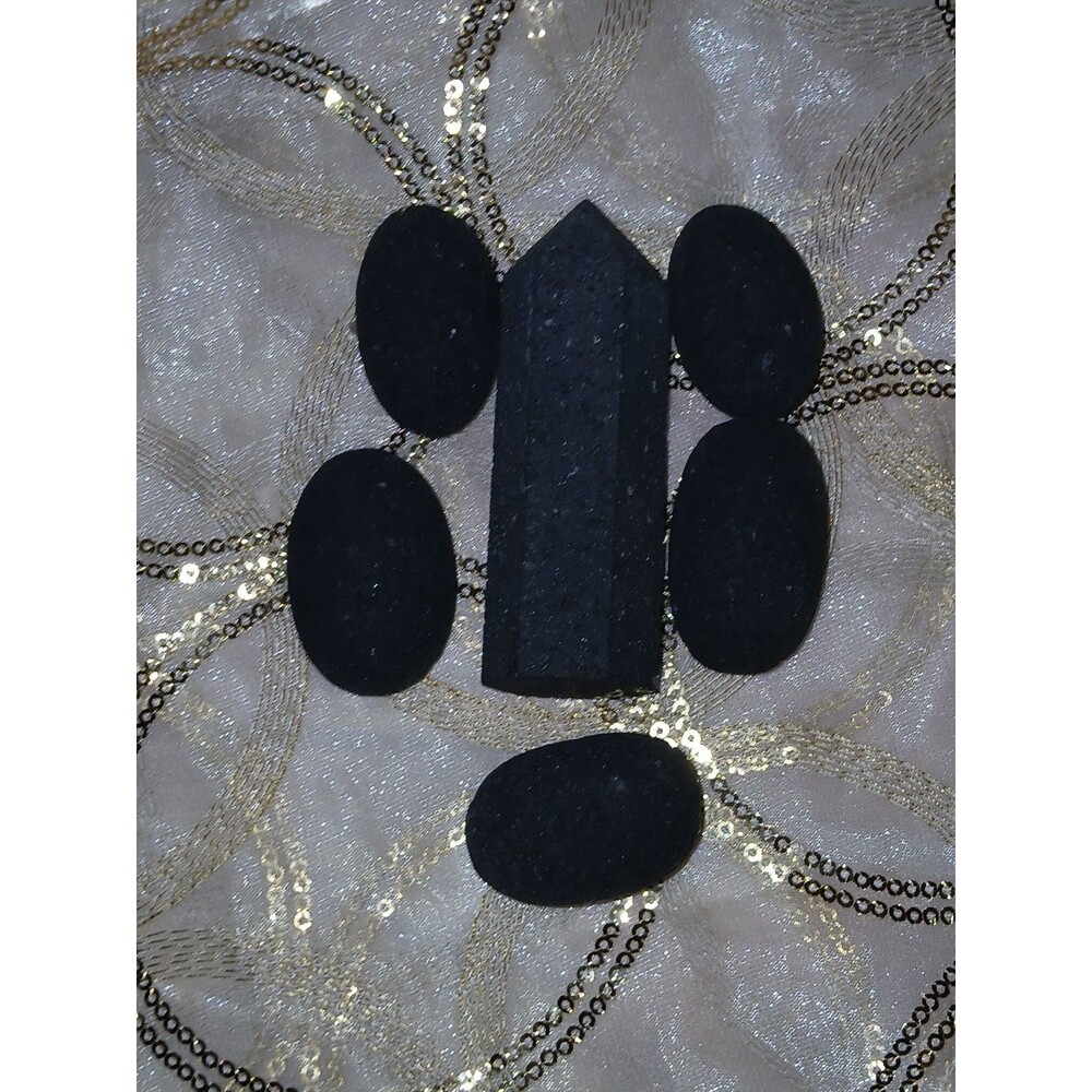 Lava Stone Crystal Bundle